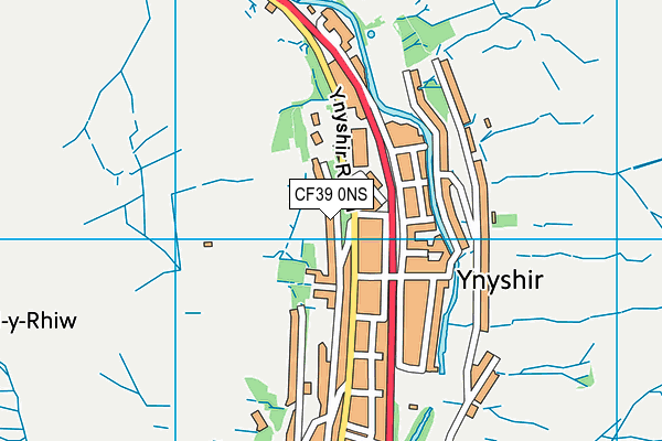 CF39 0NS map - OS VectorMap District (Ordnance Survey)