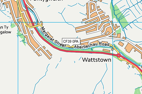 CF39 0PA map - OS VectorMap District (Ordnance Survey)