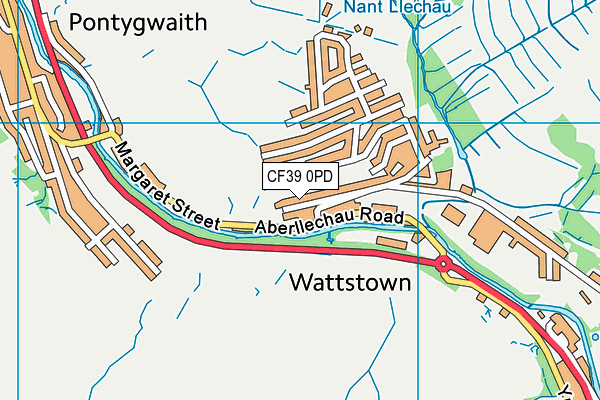 CF39 0PD map - OS VectorMap District (Ordnance Survey)