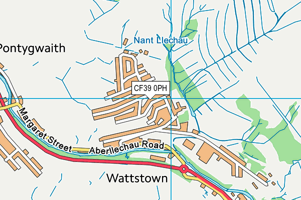 CF39 0PH map - OS VectorMap District (Ordnance Survey)