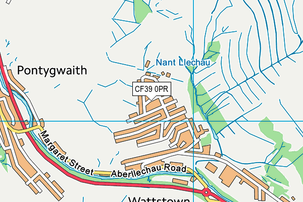 CF39 0PR map - OS VectorMap District (Ordnance Survey)