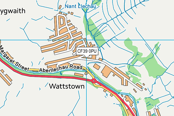 CF39 0PU map - OS VectorMap District (Ordnance Survey)