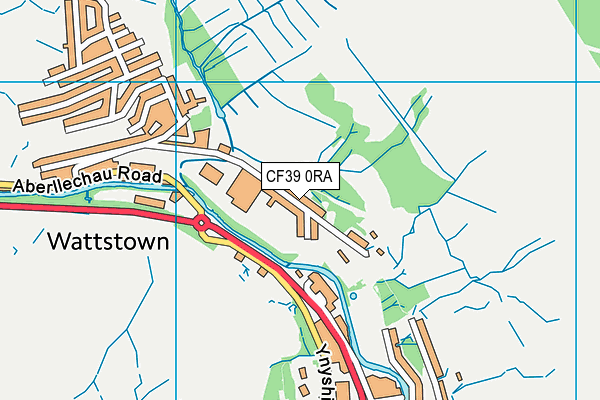 CF39 0RA map - OS VectorMap District (Ordnance Survey)