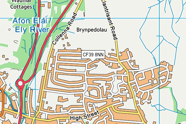 CF39 8NN map - OS VectorMap District (Ordnance Survey)