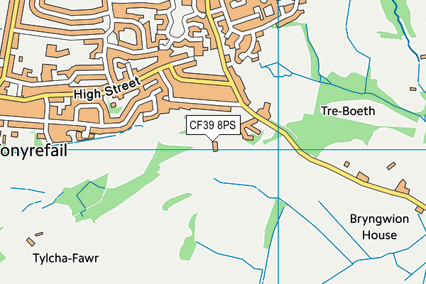 Tref-Y-Rhyg Primary School map (CF39 8PS) - OS VectorMap District (Ordnance Survey)