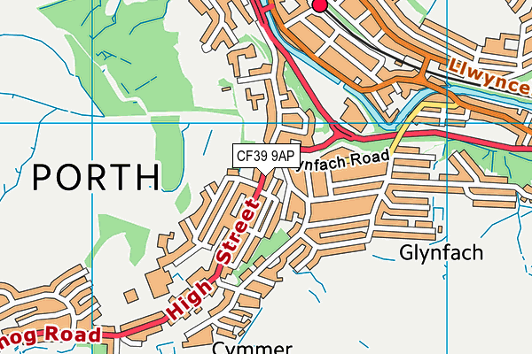 Map of CYMMER FISH BAR LIMITED at district scale