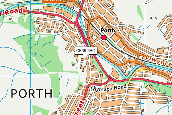 CF39 9AQ map - OS VectorMap District (Ordnance Survey)