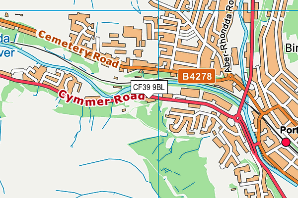 CF39 9BL map - OS VectorMap District (Ordnance Survey)