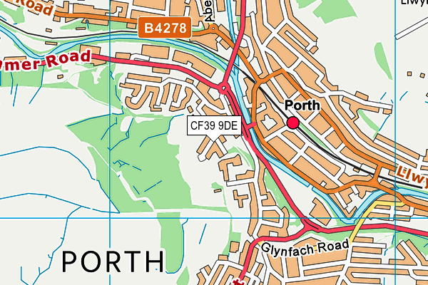 CF39 9DE map - OS VectorMap District (Ordnance Survey)