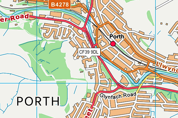 CF39 9DL map - OS VectorMap District (Ordnance Survey)