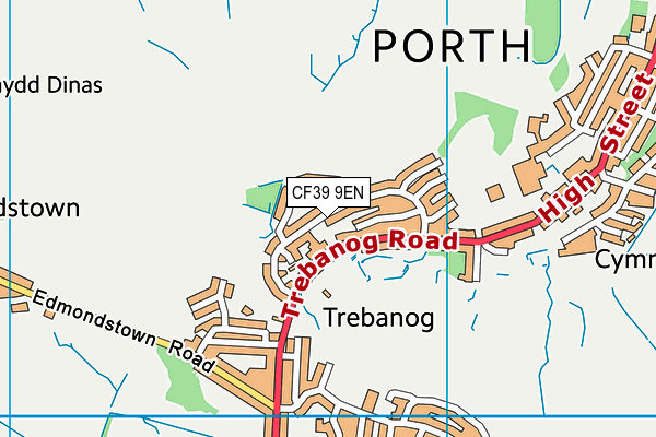 CF39 9EN map - OS VectorMap District (Ordnance Survey)