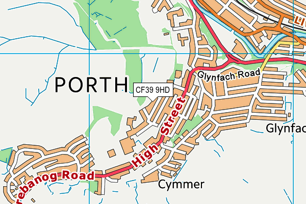 CF39 9HD map - OS VectorMap District (Ordnance Survey)