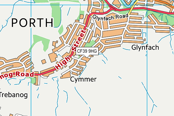 CF39 9HG map - OS VectorMap District (Ordnance Survey)