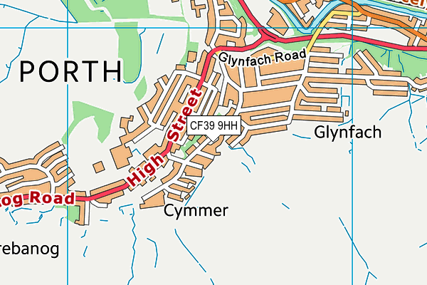 CF39 9HH map - OS VectorMap District (Ordnance Survey)