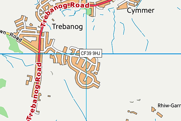 CF39 9HJ map - OS VectorMap District (Ordnance Survey)