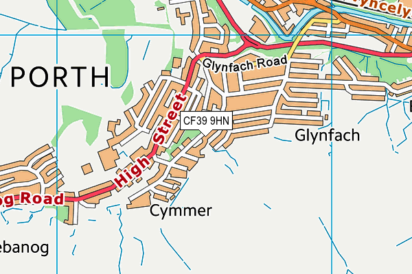 CF39 9HN map - OS VectorMap District (Ordnance Survey)