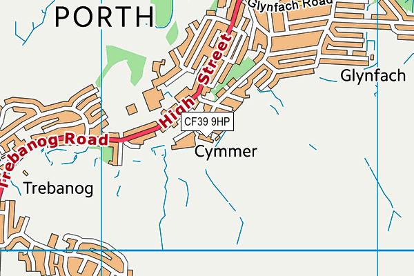 CF39 9HP map - OS VectorMap District (Ordnance Survey)