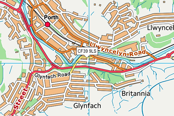 CF39 9LS map - OS VectorMap District (Ordnance Survey)