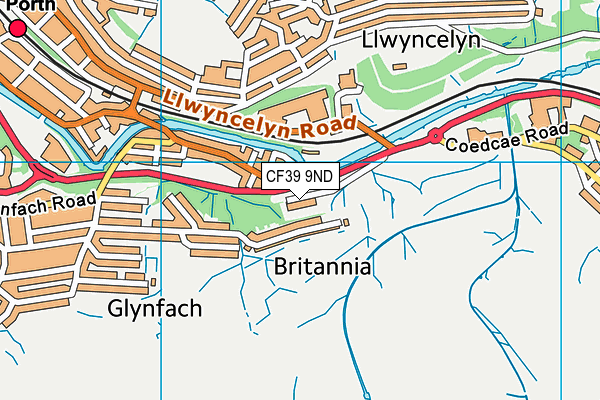 CF39 9ND map - OS VectorMap District (Ordnance Survey)