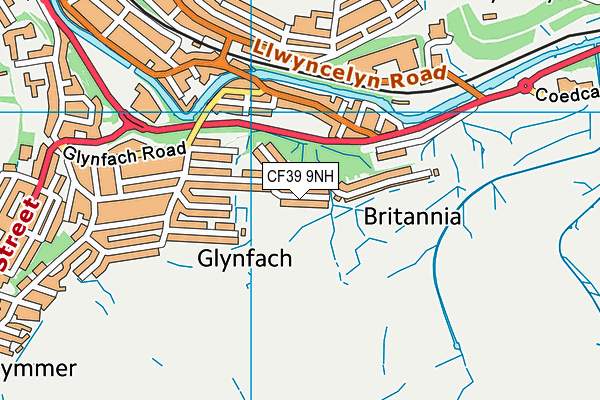 CF39 9NH map - OS VectorMap District (Ordnance Survey)