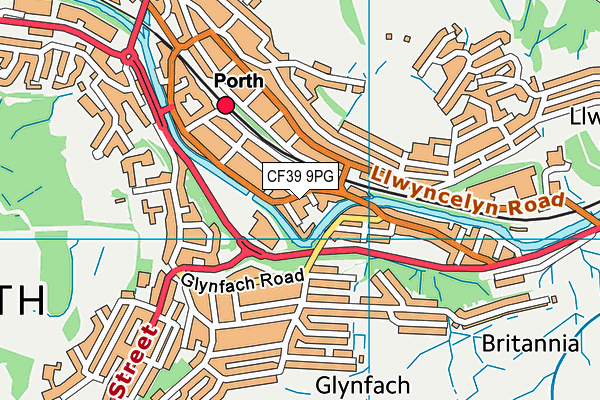 Map of THE SALON PORTH LIMITED at district scale