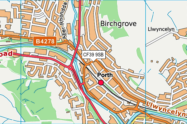 Map of ACORN PROPERTY (SOUTH WALES) LIMITED at district scale