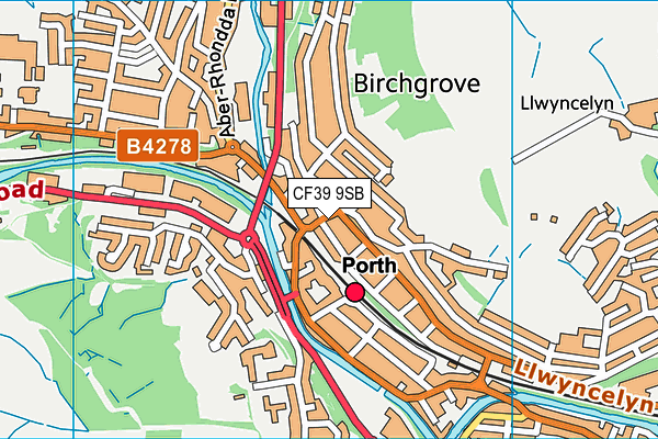 Map of ACORN PROPERTY RENTALS (SOUTH WALES) LIMITED at district scale