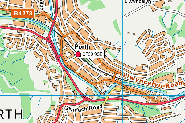 CF39 9SE map - OS VectorMap District (Ordnance Survey)