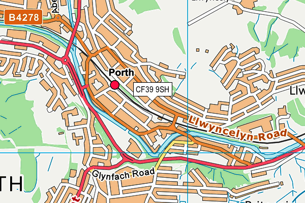 CF39 9SH map - OS VectorMap District (Ordnance Survey)