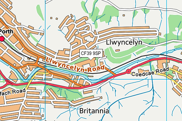 CF39 9SP map - OS VectorMap District (Ordnance Survey)