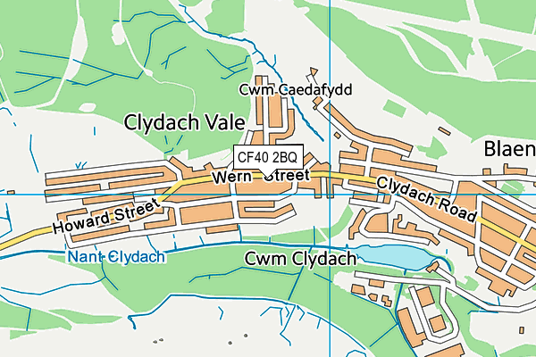Cwmclydach Primary map (CF40 2BQ) - OS VectorMap District (Ordnance Survey)