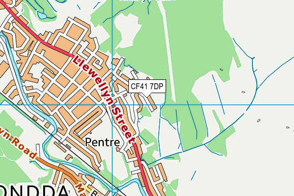 CF41 7DP map - OS VectorMap District (Ordnance Survey)
