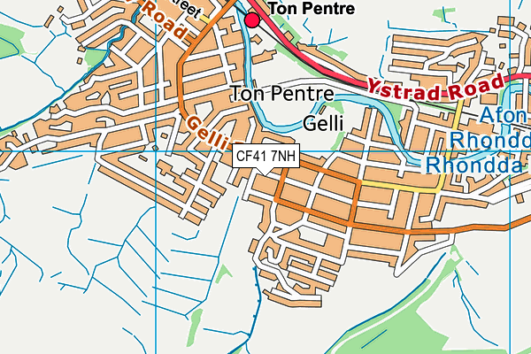 CF41 7NH map - OS VectorMap District (Ordnance Survey)