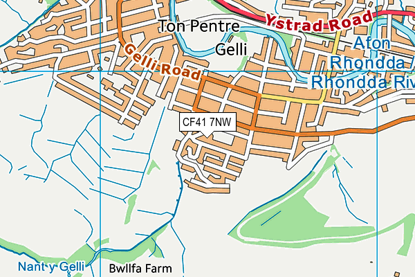 Ysgol G.G. Bronllwyn map (CF41 7NW) - OS VectorMap District (Ordnance Survey)