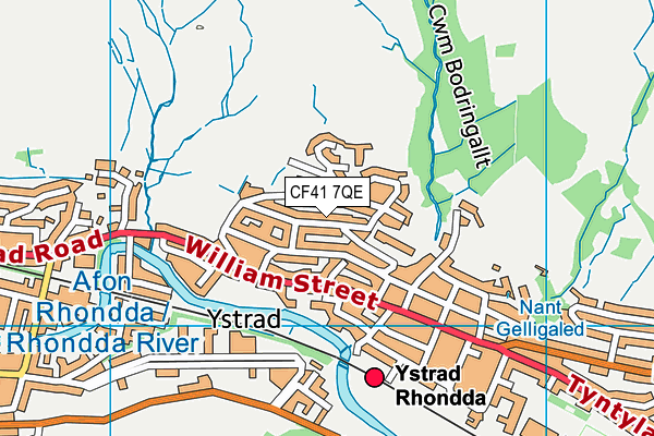 Bodringallt Primary School map (CF41 7QE) - OS VectorMap District (Ordnance Survey)