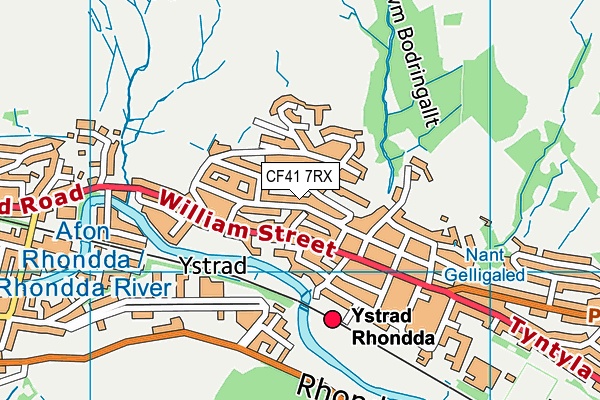 Ysgol G.G. Bodringallt map (CF41 7RX) - OS VectorMap District (Ordnance Survey)