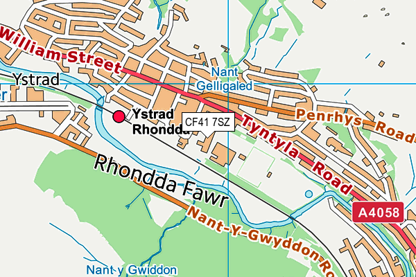 Ysgol Hen Felin map (CF41 7SZ) - OS VectorMap District (Ordnance Survey)
