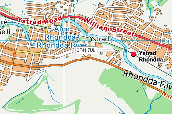 CF41 7UL map - OS VectorMap District (Ordnance Survey)