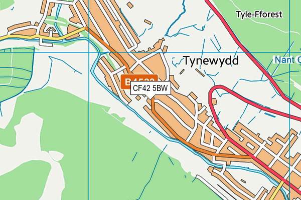 Map of CHICKOLAND TREORCHY LIMITED at district scale