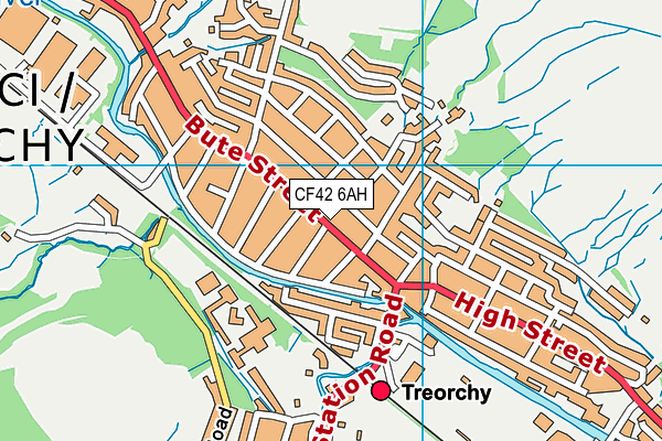 Map of THE LION TREORCHY LIMITED at district scale