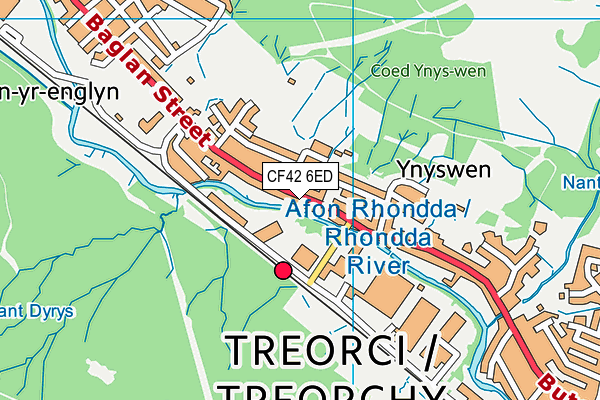 Ysgol G.G. Ynyswen map (CF42 6ED) - OS VectorMap District (Ordnance Survey)
