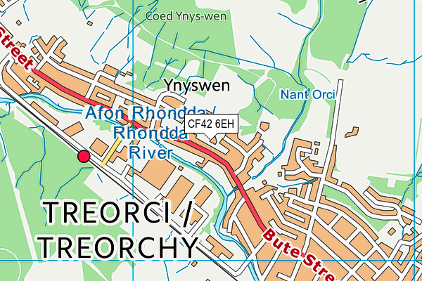 CF42 6EH map - OS VectorMap District (Ordnance Survey)