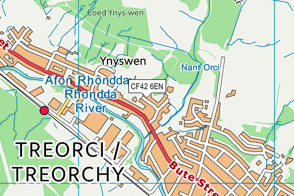 CF42 6EN map - OS VectorMap District (Ordnance Survey)