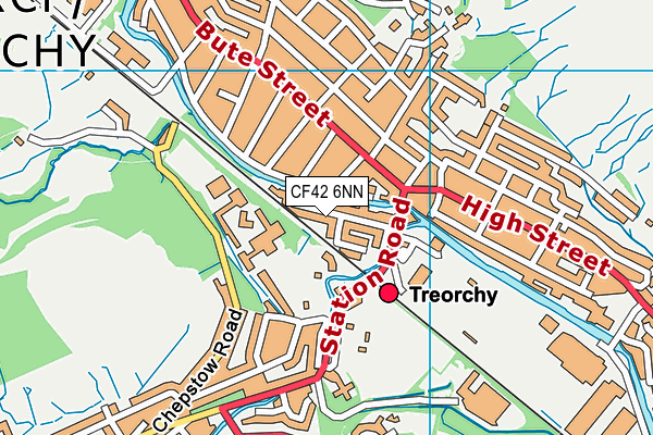 CF42 6NN map - OS VectorMap District (Ordnance Survey)