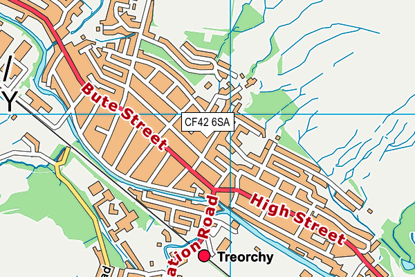 Treorchy Primary School map (CF42 6SA) - OS VectorMap District (Ordnance Survey)