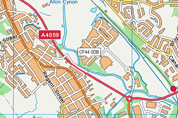 CF44 0DB map - OS VectorMap District (Ordnance Survey)