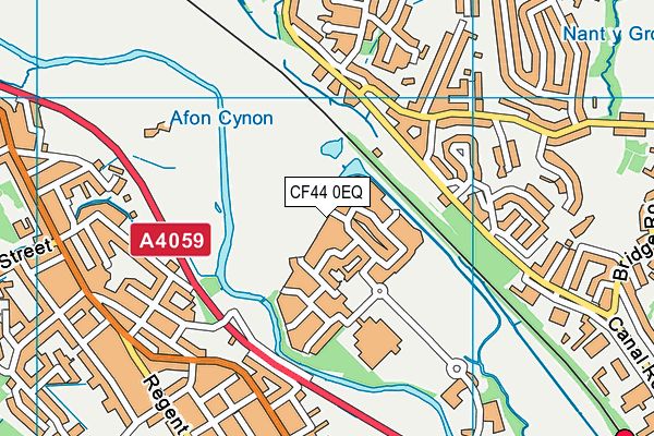 CF44 0EQ map - OS VectorMap District (Ordnance Survey)