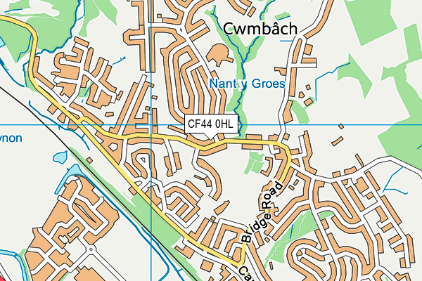 CF44 0HL map - OS VectorMap District (Ordnance Survey)