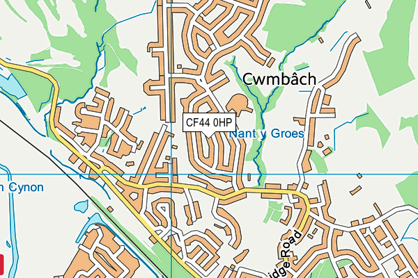 CF44 0HP map - OS VectorMap District (Ordnance Survey)