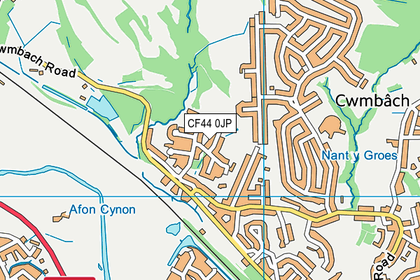 CF44 0JP map - OS VectorMap District (Ordnance Survey)